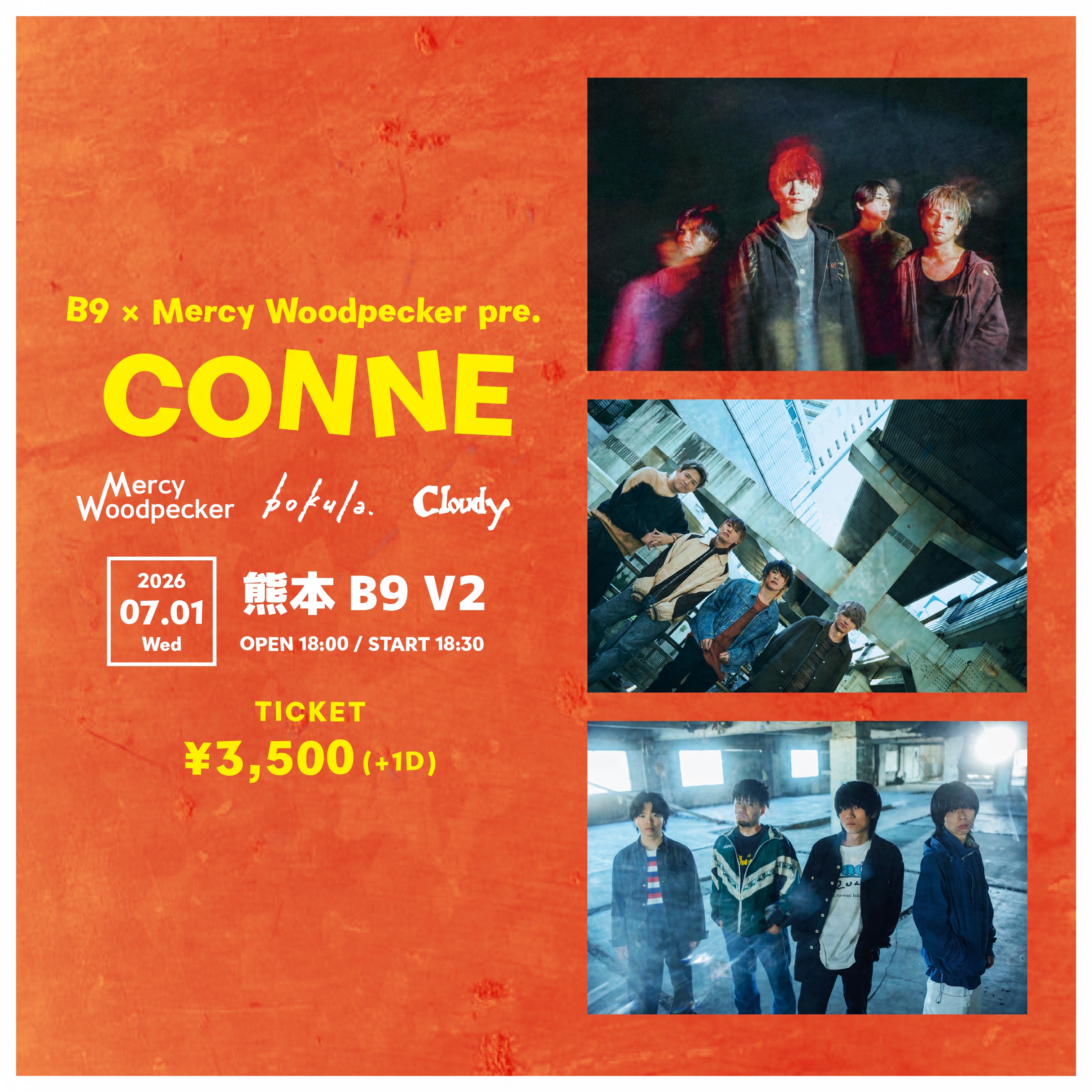 熊本】B.9×Mercy Woodpecker pre. 『 CONNE』 - bokula.